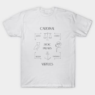 4 Stoic Virtues T-Shirt